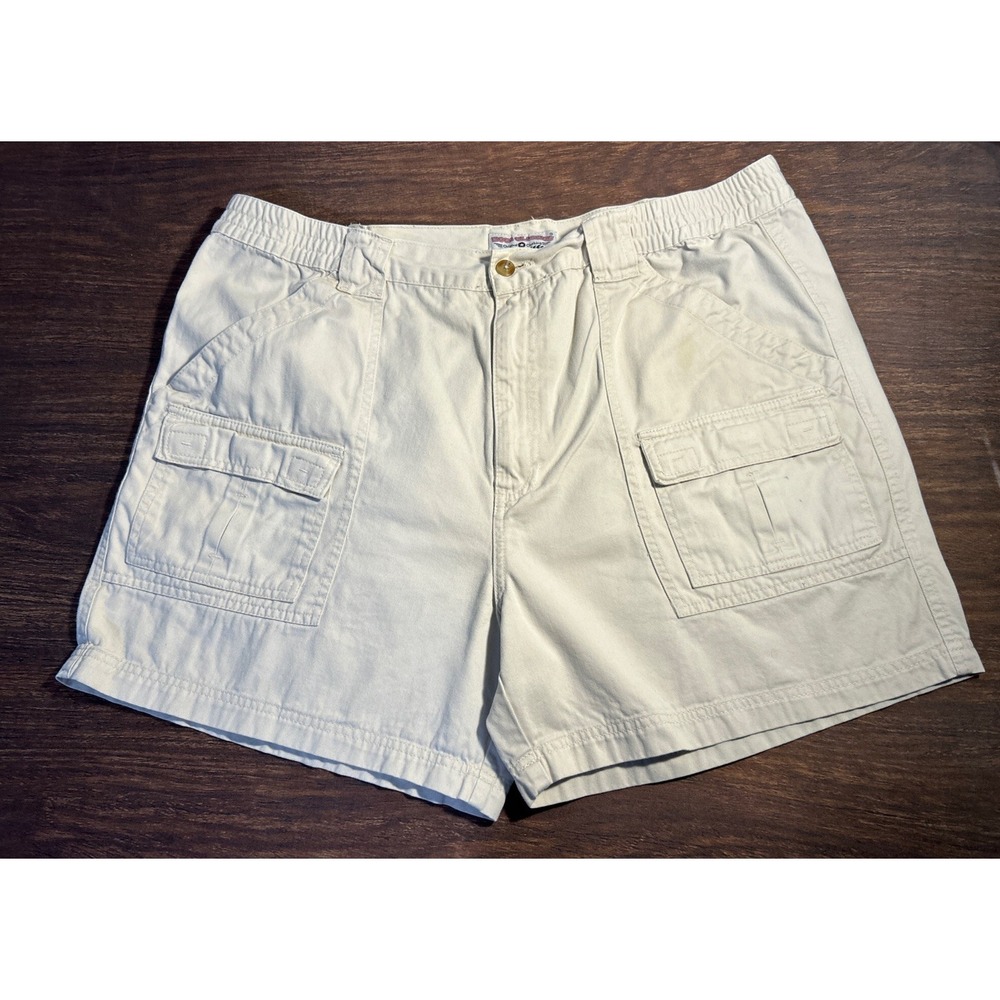 Boca Classics Original Clothing Cargo Shorts Beige Men's Size 40 100% Cotton